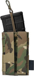 KRYDEX Tactical MOLLE Open-Top 5.56mm Mag Pouch, Single/Double/Triple with MOLLE Strap for M4 M16