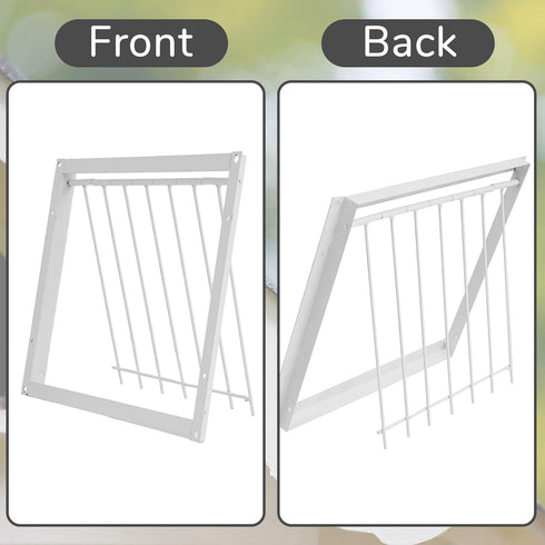 2 Pcs Pigeon Cage Door Bird Wire One Way Entrance Door for Racing Supply Birdcage Breeding (White)