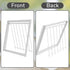 2 Pcs Pigeon Cage Door Bird Wire One Way Entrance Door for Racing Supply Birdcage Breeding (White)