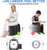 Car/RV/Hiking/Beach/Camping,450lbs Portable Toilet for Adults, Foldable Camping Toilet Travel Floding Potty with Lid