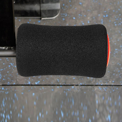 Sponge Foam Foot Pad Roller 2 Pair, 1-inch Rod Replacement for Gym Equipment (Foam 5.3" X 2.9"; Od X 0.87" Id)