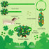 32pcs St. Patrick's Day Dog Collar Bows Ties, Adjustable Holiday Green Basic Dog Collars, Bulk Clover Lucky Pattern