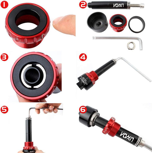 LIXADA Bicycle Bottom Bracket Tool Kit for Install and Removal, Remover for BB86/BB30/BB91/BB92/PF30