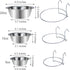 Wontee Stainless Steel Pet Bowl, Hanging Food Water Bowls for Birds, Parrots, Small Dogs and Cats (S)