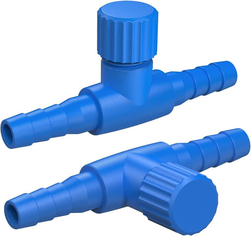 Pawfly Aquarium Air Control Valves for 3/16" ID Airline Tubing, 10 Pack - Single Way Plastic Air Flow Controllers