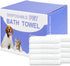Disposable Pet Bath Towel - 10 PCS Portable Grooming Towels, 19.6 x 21.6 inch, Absorbent for Medium Dogs