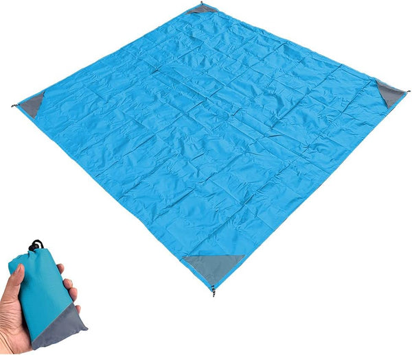 Orga'Neat Compact Pocket Blanket, Sandproof Picnic Blanket 55”x60” for Hiking, Concert, Travel Festivals,
