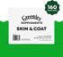 Greenies Skin & Coat Supplement for Dogs, 80-Count Tub Soft Chews with Fish Oil, Omega-3s, and Linoleic Acid