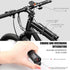 USB Rechargeable Bike Handlebar Extender, 7.8in Bicycle Extension with Built-in 10000mAh Phone Charger