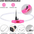 LED Dog Collar, Rechargeable Light Up Collars, IP67 Waterproof Dog Lights for Night Walking, Adjustable Safety Necklace