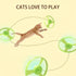 1 5 Flying Cat Toys, Interactive Cat Fetch Toy with Light Up Spinning Tops, and Flying Propellers, Flying dis Toy
