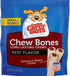 Canine Carry Outs Beef Flavor Chew Bones - 4 Pack (2.8 oz Each)
