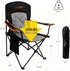 350 LBS FAIR WIND Oversized Fully Padded Camping Chair, Heavy Duty Quad Fold Chair Arm Chair Support with Cup Holder