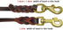 Leather Dog Leash - Latigo Leather Brown Braided Training & Walking Leash - 4 ft by 5/8 in (120cm 1.6cm)