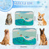 imiBBWQu Summer Summer 27" 22" Cooling Dog Bed Waves Penguins Cooling Crate Mat for Dogs Washable Dog Pad Beds Dogbeds