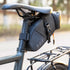 Water-resistant Bike Seat Bag, Expandable Capacity Cycling Under Seat Pouch 1.5-2L, Pack for Mountain Road Bikes