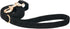 Soft Cotton Dog Leash - 5 Ft Heavy Duty Corduroy Leash with Gold Metal Hook for Small Medium Large Dogs, Black