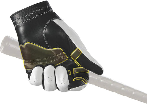 New Improved 2X Long Lasting Bionic RelaxGrip Golf Glove, Men's Cadet ML, Patented Double-Row Finger Grip System