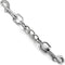 Dog Collar Backup Strap, Harness to Collar Safety Clip, Metal Stainless Steel Chain Leash Safety Attachment (8 Inches)