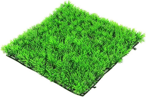 kathson 3 PCS Artificial Plastic Grass Mat Decorations for Freshwater, Saltwater Tropical Fish Tank Decor