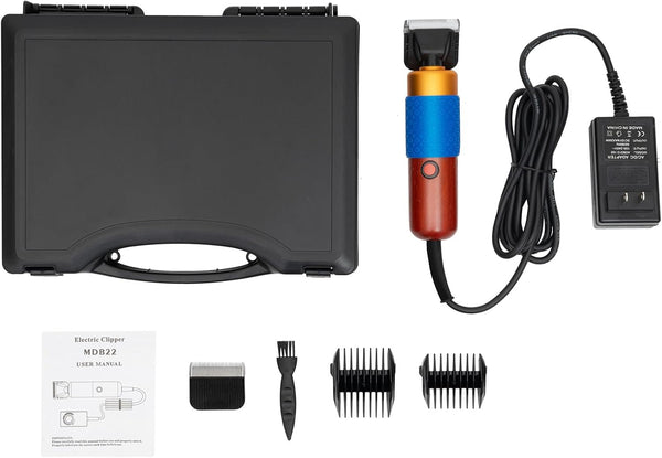 GDIFLS Professional Pet Clipper with 2 Blades - Low Noise 60dB Electric Dog