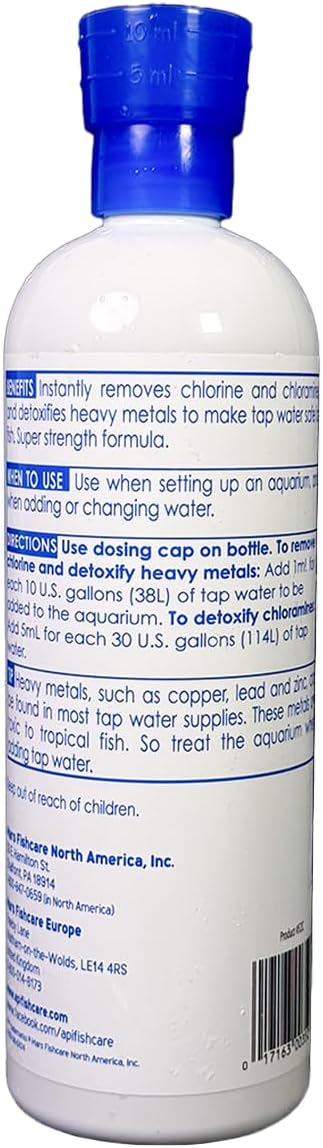 16-Ounce API TAP WATER CONDITIONER Aquarium Water Conditioner Bottle
