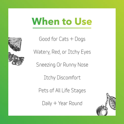 Natural Dog Allergy Relief Supplement with Turmeric, BioResiliant Treat Powder for Seasonal Allergies