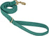 Soft Corduroy Fibric Dog Leash, 5 Feet Length Lead with Heavy Duty Rotating Hook for Medium Large Dogs (M, Green)