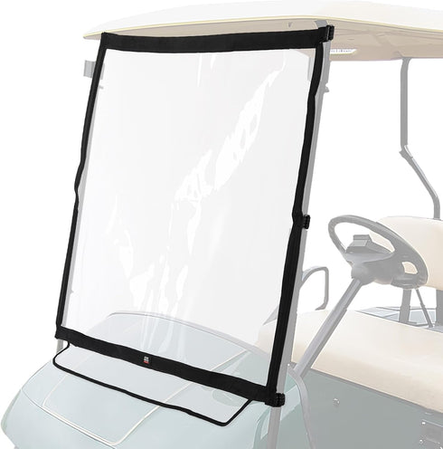 KEMIMOTO Foldable Golf Cart Windshield, Portable Lightweight PVC Compatible with EZGO TXT 1994-2013