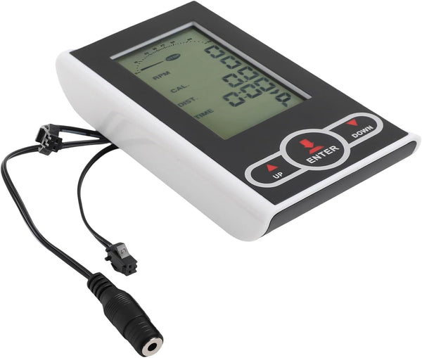 VersaGenius Exercise Bike Computer Monitor with Speedometer Display Heart Rate Sensor for Stationary