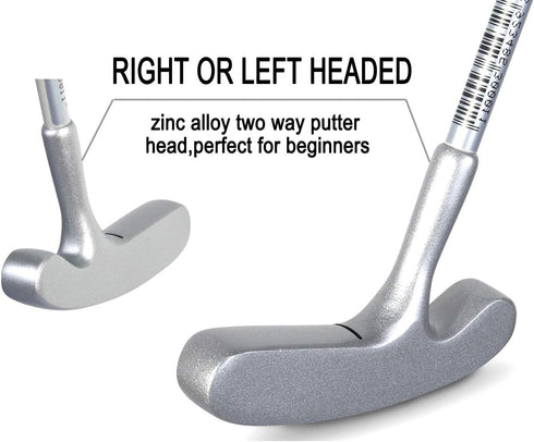 Acstar 3 3-5 6-8 9-12 Two Way Junior Golf Putter Graphite Kids Putter Both Left and Right Handed Easily Use Sizes