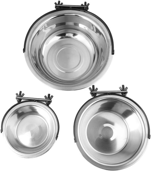 Dog Bowls, Dripless Water Bowl for Small Dogs, Stainless Steel Feeding Bowl for Cats and Pets