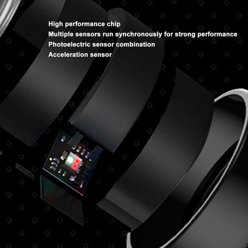 Yunseity Smart Ring Health, IP68 Waterproof Sleep Quality Monitoring Fitness Tracker, Universal Ring for iOS and Android
