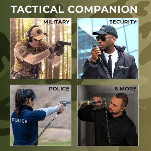 TECEUM Tactical Pistol Lanyard - 3+ Colors, Equipment Accessories for Military, Police, Security, Personal Use