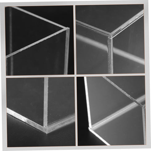 Transparent Betta Tank Aquarium Fish Tank Decor, Glass Hydroponic Fish Tank for Betta Fish