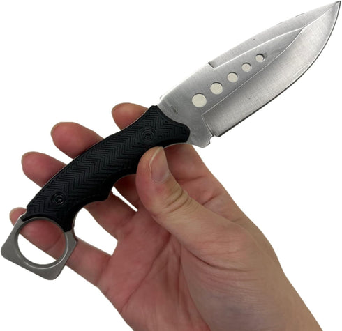 S-TEC 9" Full Tang Tactical Knife with ABS Swivel Sheath - GEN 2