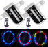 Solhice 2 Tire Rechargeable LED Bike Wheel Lights, Waterproof Bicycle Spoke Lights, 30 Patterns for Night Riding