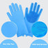 Pet Washing Gloves - Gentle Silicone Dog Bath Shampoo Shower Brush Grooming Mitts, Waterproof, Massaging Rubber Scrubber