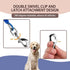 Dog Tether for Car, Pet Dog Car Seat Belt Restraint, Chew Proof Safety Tether Cable with Double Hook (39 Inch)
