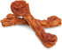 PAWUP Turkey Dog Treats, Turkey Wrapped Beef Tendon, Rawhide Free, Bone-Shaped Sticks