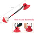 Dog Toys, Chew Toys for Aggressive Chewers, Rope Toys with Suction Cup for Puppy Dogs, Teething Puzzle Toy (Red)