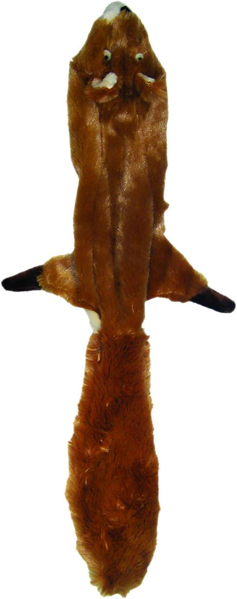 SPOT Skinneeez Squirrel Plush Dog Toy, 23-Inch, Stuffing-Free, 2 Squeakers, Durable Polyester for Medium & Large Dogs