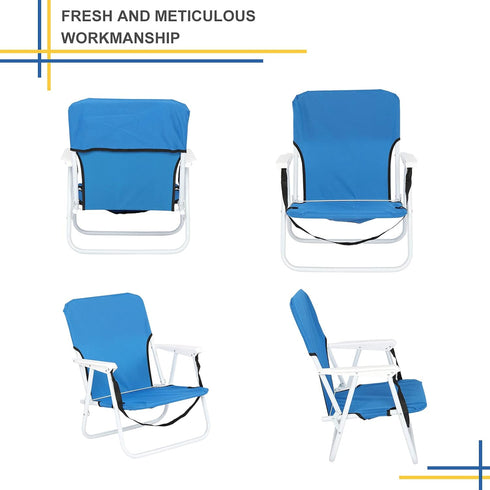Kcelarec Outdoor Folding Lawn Chair, Concert Beach Folding Camping Chair Festival Sand Picni Chair
