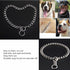 Heavy Duty Chain Dog Collar, Stainless Steel Metal Link for Training and Walking (15.5inches)
