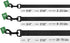 CollarDirect Waterproof Dog Leash Small Medium Large Durable Pet Leashes for Walking Training Running (L, Black)