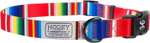 Hooey Nomad Dog Collar, Durable Polyester Webbing with Graphic-Inspired Prints, Serape Tijana, Medium