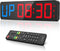 Gym Timer 15" Large LED Display Wall Clock | Gym Interval Workout