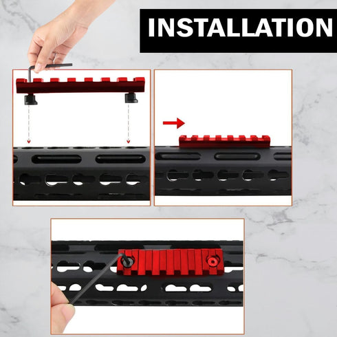 Gotical 13 Slots Aluminum Keymod Rail Section for Keymod Thirteen Slots Picatinny Rail