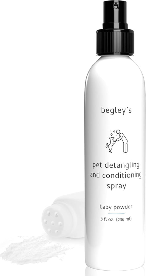 Begley's Pet Detangling Spray - Premium Essential Oil Scented Detangler Spray for
