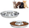 Stainless Steel Puppy Kitten Dish, Whelping Weaning Dishes Feeder, 11.8inch (2 Pack)